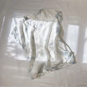 c&c california | size s | 100% linen tie dye v neck top